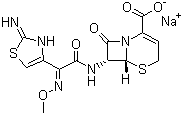 Ceftizoxime sodium molecular structure (CAS 68401-82-1)
