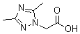 (3,5-二甲基-1H-1,2,4-三氮唑-1-基)乙酸分子结构 (CAS 684249-99-8)