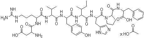 5-L-Isoleucineangiotensin II acetate molecular structure (CAS 68521-88-0)