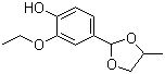 结构式 CAS# 68527-76-4, 乙基香兰素丙二醇缩醛