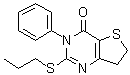 6,7-Dihydro-3-phenyl-2-(propylthio)thieno[3,2-d]pyrimidin-4(3H)-one molecular structure (CAS 686770-80-9)