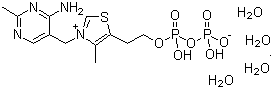 Cocarboxylase tetrahydrate molecular structure (CAS 68684-55-9)