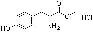 结构式 CAS# 68697-61-0, DL-酪氨酸甲酯盐酸盐