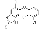 Triclabendazole molecular structure (CAS 68786-66-3)