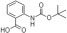 结构式 CAS# 68790-38-5, N-叔丁氧羰基邻氨基苯甲酸