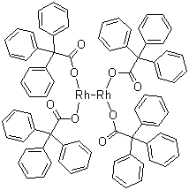 结构式 CAS# 68803-79-2, 四(三苯基醋酸基)二铑