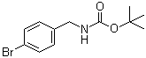(4-Bromobenzyl)carbamic acid tert-butyl ester molecular structure (CAS 68819-84-1)
