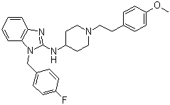 阿司咪唑分子结构 (CAS 68844-77-9)