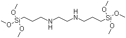 N,N'-Bis[3-(trimethoxysilyl)propyl]ethylenediamine molecular structure (CAS 68845-16-9)