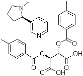 (+)-Nicotine (+)-di-p-toluoyltartrate salt molecular structure (CAS 68935-27-3)