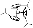 结构式 CAS# 68959-87-5, 三(异丙基环戊二烯)化镧(III)