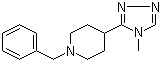 4-(4-Methyl-4H-1,2,4-triazol-3-yl)-1-(phenylmethyl)piperidine molecular structure (CAS 689761-26-0)