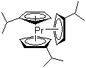 Tris(isopropylcyclopentadienyl)praseodymium molecular structure (CAS 69021-86-9)