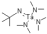 叔丁基亚胺基三(二甲基氨基)钽分子结构 (CAS 69039-11-8)