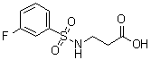 N-[(3-Fluorophenyl)sulfonyl]-beta-alanine molecular structure (CAS 690646-10-7)