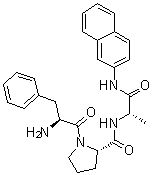 structure of CAS# 69076-06-8, L-Phenylalanyl-L-prolyl-N-2-naphthalenyl-L-alaninamide