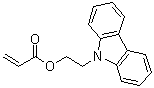 结构式 CAS# 6915-68-0, 2-(9-咔唑基)乙基丙烯酸酯