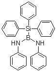 N,N'-二苯基-1-(三苯基硅烷基)硼烷二胺分子结构 (CAS 6918-06-5)