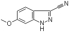 3-Cyano-6-methoxy-1H-indazole molecular structure (CAS 691900-59-1)