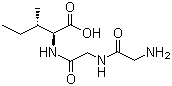 结构式 CAS# 69242-40-6, 甘氨酰-甘氨酰-L-异亮氨酸
