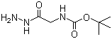 结构式 CAS# 6926-09-6, Boc-甘氨酸酰肼; 叔丁氧羰基甘氨酸酰肼