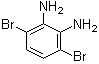 structure of CAS# 69272-50-0, 3,6-Dibromo-1,2-phenylenediamine;3,6-Dibromo-1,2-benzenediamine; 3,6-Dibromo-1,2-diaminobenzene