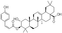 3beta-O-(cis-p-Coumaroyl)maslinic acid molecular structure (CAS 69297-40-1)