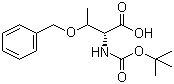 structure of CAS# 69355-99-3, Boc-O-benzyl-D-threonine;N-(tert-Butoxycarbonyl)-O-benzyl-D-threonine; Boc-D-Thr(Bzl)-OH