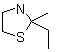 2-乙基-2-甲基噻唑烷分子结构 (CAS 694-64-4)