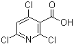 2,4,6-Trichloronicotinic acid molecular structure (CAS 69422-72-6)