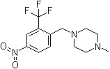 1-Methyl-4-[[4-nitro-2-(trifluoromethyl)phenyl]methyl]-piperazine molecular structure (CAS 694499-24-6)