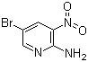 2-氨基-5-溴-3-硝基吡啶分子结构 (CAS 6945-68-2)
