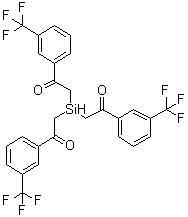 2,2',2''-硅烷次基三[1-[3-(三氟甲基)苯基]乙酮]分子结构 (CAS 6947-93-9)