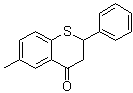 2,3-二氢-6-甲基-2-苯基-4H-1-苯并噻喃-4-酮分子结构 (CAS 6948-60-3)