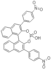 结构式 CAS# 695162-89-1, (11bR)-4-羟基-2,6-二(4-硝基苯基)-二萘并[2,1-d:1',2'-f][1,3,2]二氧杂磷杂卓 4-氧化物