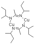structure of CAS# 695188-31-9, Bis[mu-[N,N'-bis(1-methylpropyl)ethanimidamidato]]dicopper