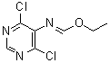 N-(4,6-二氯-5-嘧啶基)亚氨基甲酸乙酯分子结构 (CAS 6959-83-7)