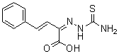 2-[2-(氨基硫代甲酰基)亚肼基]-4-苯基-3-丁烯酸分子结构 (CAS 6961-77-9)