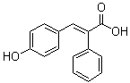 3-(4-Hydroxyphenyl)-2-phenyl-2-propenoic acid molecular structure (CAS 6962-09-0)
