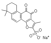 Tanshinone IIA sodium sulfonate molecular structure (CAS 69659-80-9)