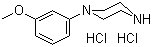 1-(3-Methoxyphenyl)piperazine dihydrochloride molecular structure (CAS 6968-76-9)