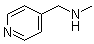 结构式 CAS# 6971-44-4, 4-(甲基氨基甲基)吡啶