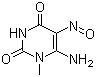 6-氨基-1-甲基-5-亚硝基尿嘧啶分子结构 (CAS 6972-78-7)