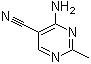 结构式 CAS# 698-29-3, 4-氨基-2-甲基-5-嘧啶甲腈