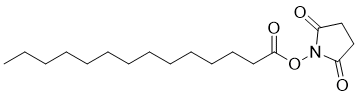 2,5-Dioxopyrrolidin-1-YL tetradecanoate molecular structure (CAS 69888-86-4)