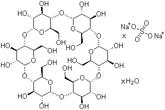 alpha-Cyclodextrin hydrate sulfate sodium salt molecular structure (CAS 699020-02-5)