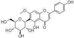 Genkwanin 6-C-glucoside molecular structure (CAS 6991-10-2)