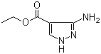 结构式 CAS# 6994-25-8, 3-氨基吡唑-4-甲酸乙酯; 5-氨基吡唑-4-甲酸乙酯; 3-氨基-4-乙氧羰基吡唑