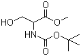 N-Boc-DL-serine methyl ester molecular structure (CAS 69942-12-7)