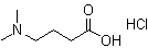 结构式 CAS# 69954-66-1, 4-(二甲基氨基)丁酸盐酸盐